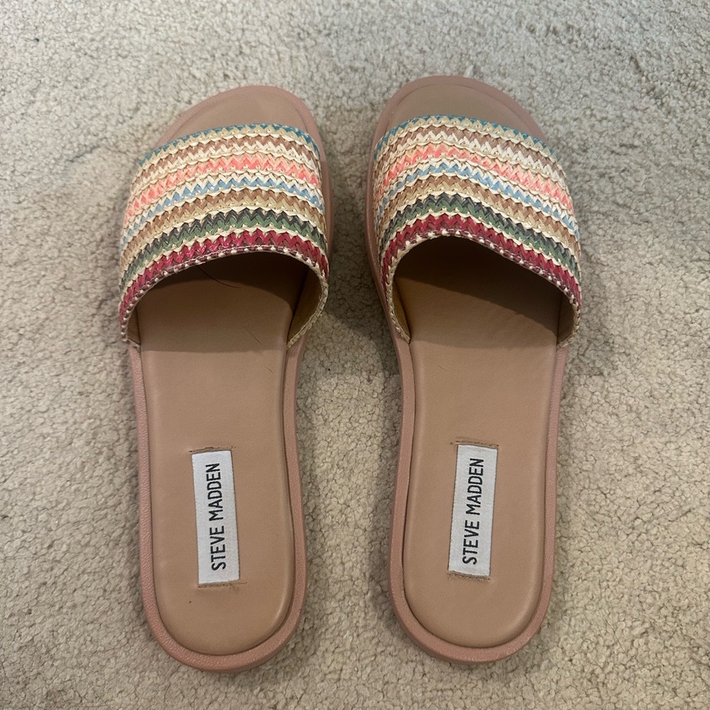 Steve Madden Women's Multicolor Slide Sandals